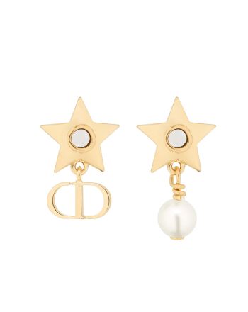 Christian Dior Women's Dior Star Earrings Golden